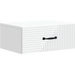 vidaXL Спален шкаф с монтаж на стена с чекмедже Бяло 49 x 34, 5 x 20 см (898615)