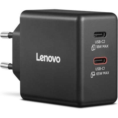 Lenovo Адаптер Lenovo Dual USB-C 65W GaN Charger (40AW065BEU)