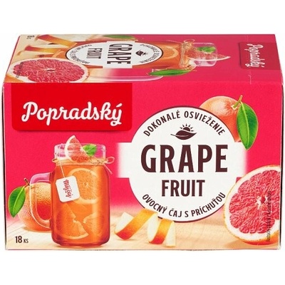 Popradský Grapefruit ovocný čaj s príchuťou 18 x 2 g