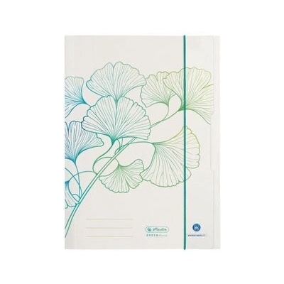 Kartónový obal s gumičkou Herlitz Greenline Ginko