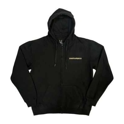 Disturbed Unisex Zipped Hoodie : The Face back Print