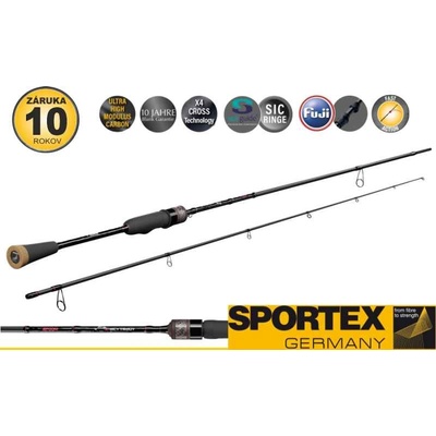 SPORTEX X-Act Trout SpooN 1,95 m 0,2-7 g 2 díly – Zboží Dáma