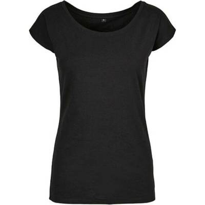 Build Your Brand Dámské tričko se širokým výstřihem BB013 Black