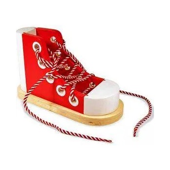 Melissa & Doug Дървена обувка с връзки, 13018 Melissa and Doug, 000772130189