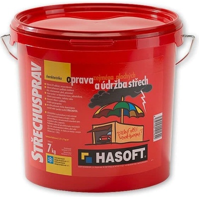Hasoft Nátěr Střechusprav červenohnědá 7 kg