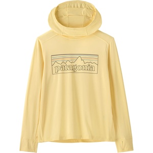 Patagonia Детска ликра Patagonia Kid's Cap SW Hoody Lycra - P-6 Outline: Buttercup Yellow (750-2704-0314)