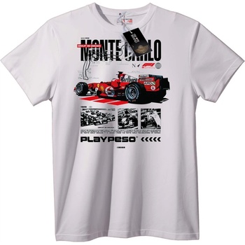 NOONEBRAND Тениска Монте Карло Състезателен Автомобил - 4XL, Black