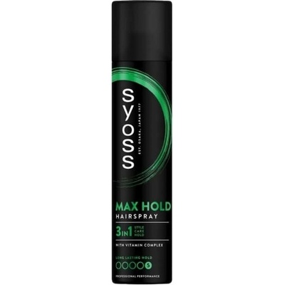 SYOSS Max Hold 3v1, lak na vlasy 300 ml, Max Hold
