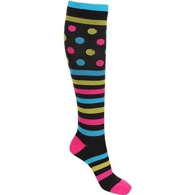 Striped Dots dámské kompresní podkolenky