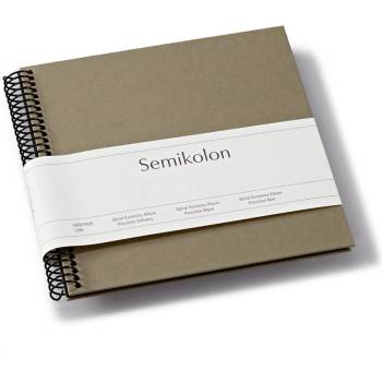 Semikolon Uni Economy малък фотоалбум, тъмносив с черни страници (370002)