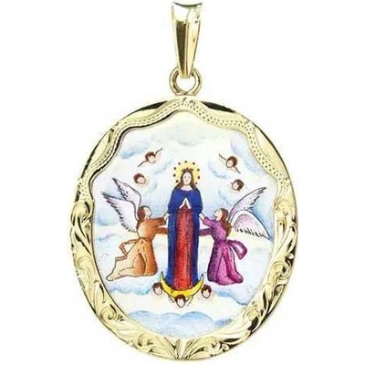 Aljančič Nanebevzetí Panny Marie největší medailon 368R