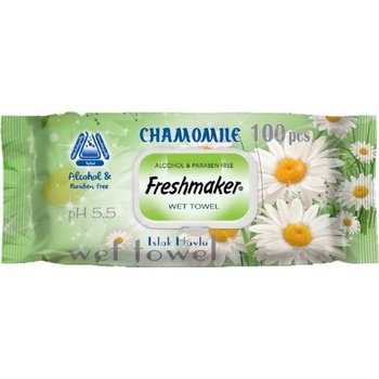 Freshmaker Camomile detské vlhčené utierky s klipom 100 ks
