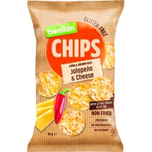 Benlian Corn & Brown rice chips Jalapeño a sýr 60 g