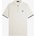 Fred Perry Блуза с яка Fred Perry Men's Crepe Zipped Short-Sleeve Polo Shirt - Ecru 560