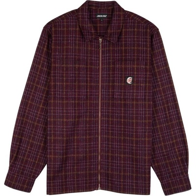 Santa Cruz Crescent shirt maroon check
