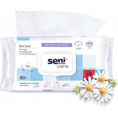SENI CARE vlhčené utierky 80 ks