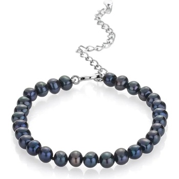 Image 1 of Swan Гривна със сладководни черни перли 6.5-7мм R0435BB Swan