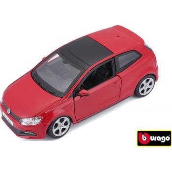 Bburago Plus VW Polo GTI Mark 5 červená 1:24