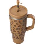 Qwetch Travel cup isotherme inox - Wild - 900ml - Camel