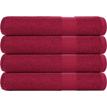 vidaXL Кърпи за сауна FROGN 4 бр. бордо 80x200 см 360 г/м2 (136744)