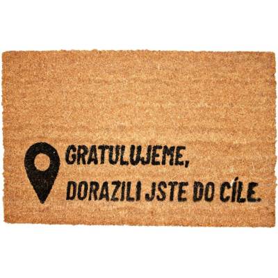ARÔME HOME Dorazili jste do cíle Rohožka z kokosových vlákien 40 x 60 cm