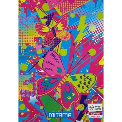 Mitama Sešit Fantasy colours A4 linkovaný motýl