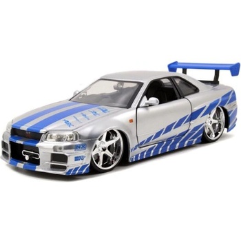 Jada Toys Бързи и яростни кола 2002 Nissan Skyline 1: 24