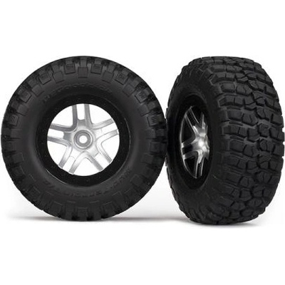 Traxxas колело 2.2/3.0", джанта SCT Split-Spoke сатенено-черна, гуми KM2 (2)