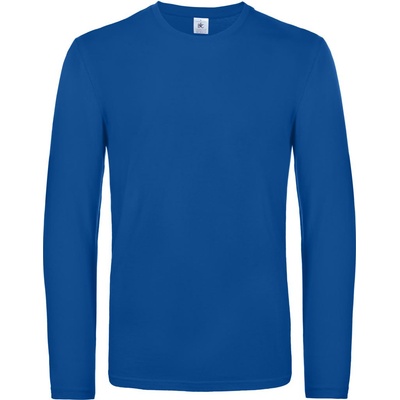 B&C Collection B&c e190 lsl / Мъжка тениска с дълъг ръкав, плътен памук - кралско синьо xxl (01007t45005)