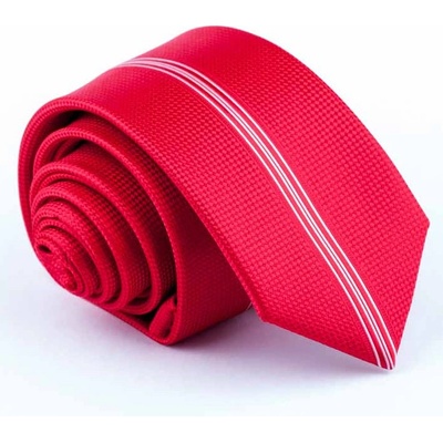 Greg Červená slim fit kravata 93166 – Zboží Dáma