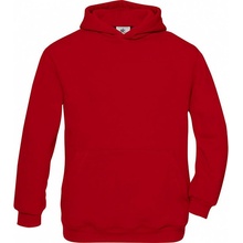 B&C Detská mikina s kapucňou Hooded/kids ČERVENÁ