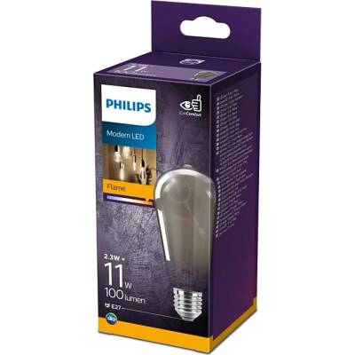 Philips E27 LED žiarovka , 2,3W, 100lm, 1800K, teplá biela
