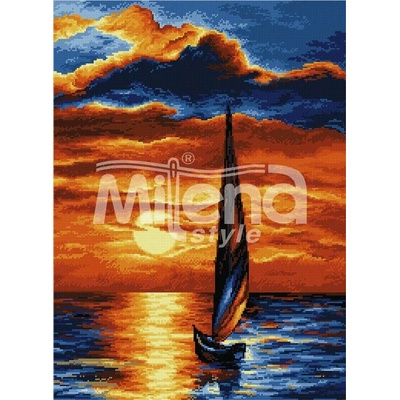 Milena Style Към слънцето - гоблен със схема конци dmc 1: 4