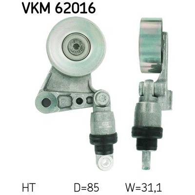 Napínacia kladka rebrovaného klinového remeňa SKF VKM 62016