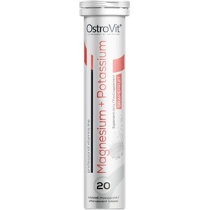 OstroVit Magnesium + Potassium + B6, грейпфрут, 20 таблетки, OstroVit