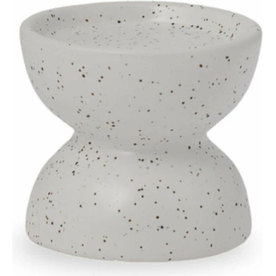 Storefactory Keramický svícínek Högalid Vanilla 9 cm, šedá barva, bílá barva, keramika
