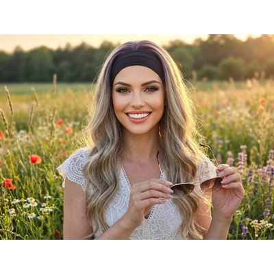 Wigorous Lara - dlhá ombre blond - hnedá parochňa s čelenkou
