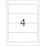 Igepa Group Labels a4 igepa 190 x 61.0 mm white (100)