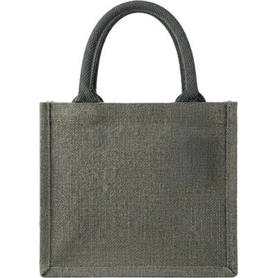 Westford Mill Jutová mini darčeková taška WM412 Grey 26 x 22 x 14 cm