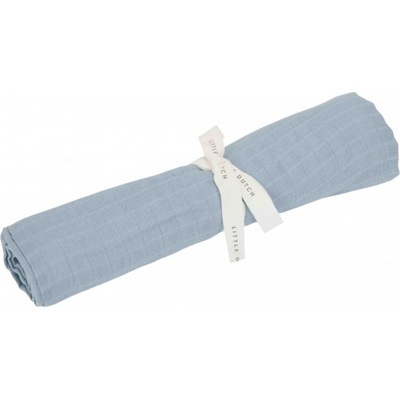 Little Dutch Plienka zavinovacia 120x120 cm Pure Denim Blue