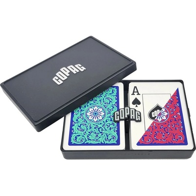Copag 1546 Pokerové karty Neoteric Jumbo index zeleno-červený dvojitý balíček