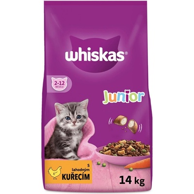 Whiskas Junior granule s kuřecím pro koťata 14 kg