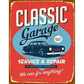 Ceduľa Classic Garage