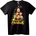 NOONEBRAND Тениска Весела Коледа с Миньони - 7XL, Black