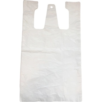 Mikroténová taška, nosnosť 5 kg, dĺžka 49 cm, šírka 22 cm, záložka 12 cm, transparentná, 100 ks