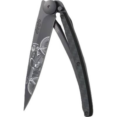 Deejo 1GC107 Tattoo BLACK CARBON Ultraľahký so rúčkou z karbónu a tetovaním