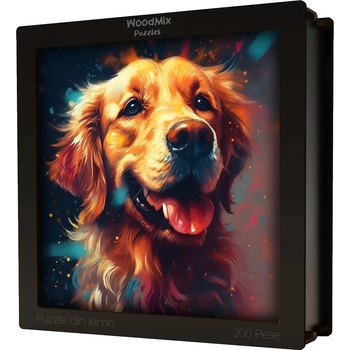 Image 1 of WoodMix Puzzles Дървен пъзел WoodMix, Кучета, 200 части - Голдън ретрийвър (WM-D-0001)