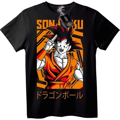 NOONEBRAND Тениска Dragon Ball Сон Goku - L, Black