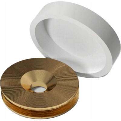 žiadna značka Biele krytky na skrutky 25 mm - elegantné kryty s podložkou