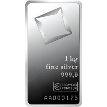 Valcambi SA stříbrný slitek 1000 g